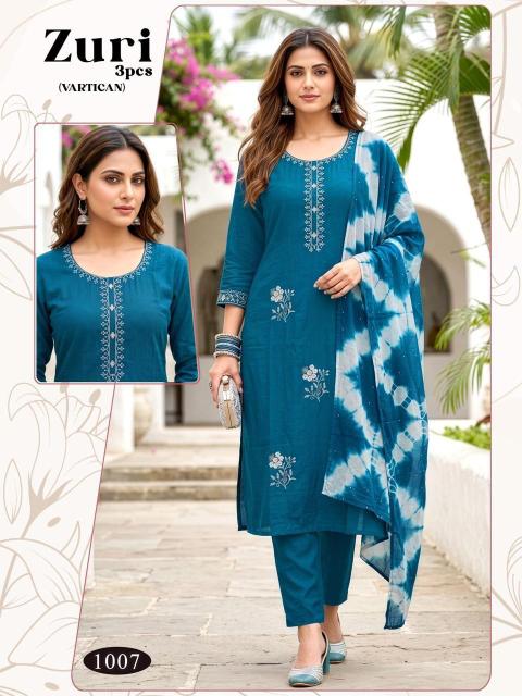 Desi kudi zuri 3pcs surat kurti wholesale market